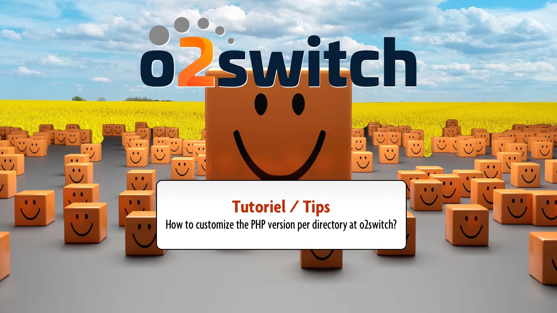 Force the PHP version you want into a directory at o2switch