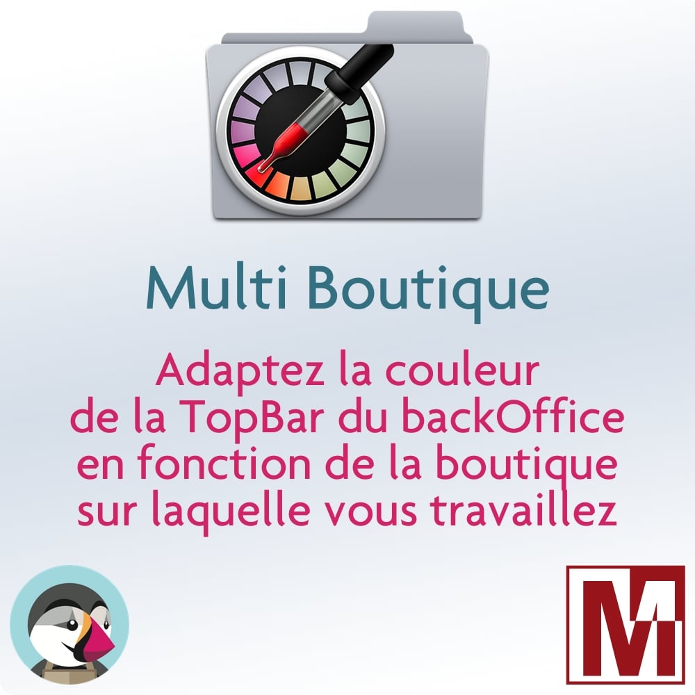 Adapté la couleur de la topbar du backoffice de PrestaSohp ou Thirtybees à la boutique utilisé