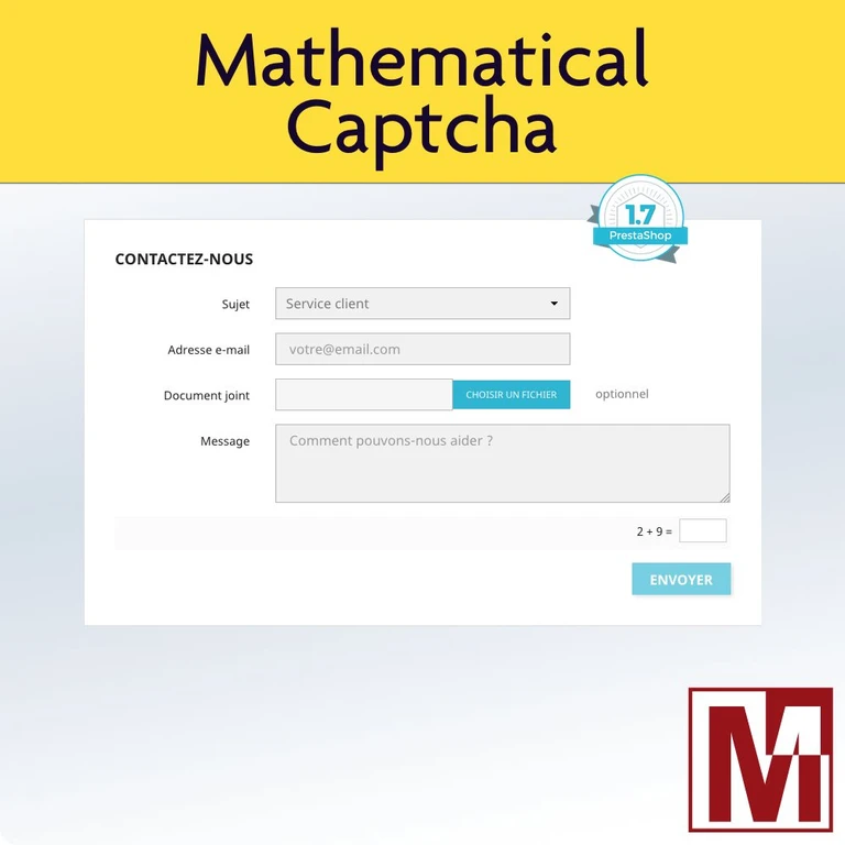 Captcha PrestaShop 1.7