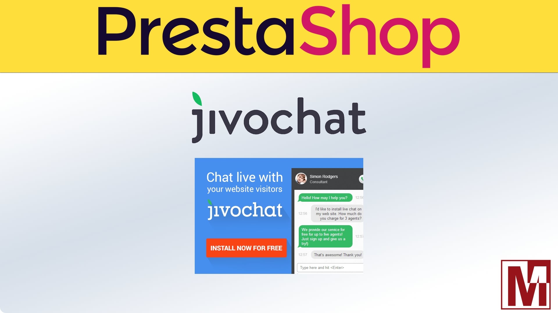 Module gratuit JivoChat pour PrestaShop et thirty bees