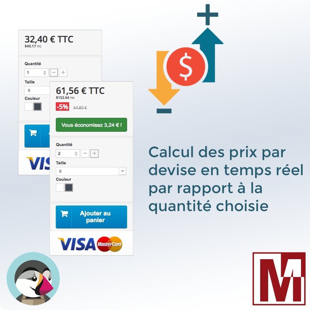 Module PrestaShop pour afficher le prix par quantité en temps réel